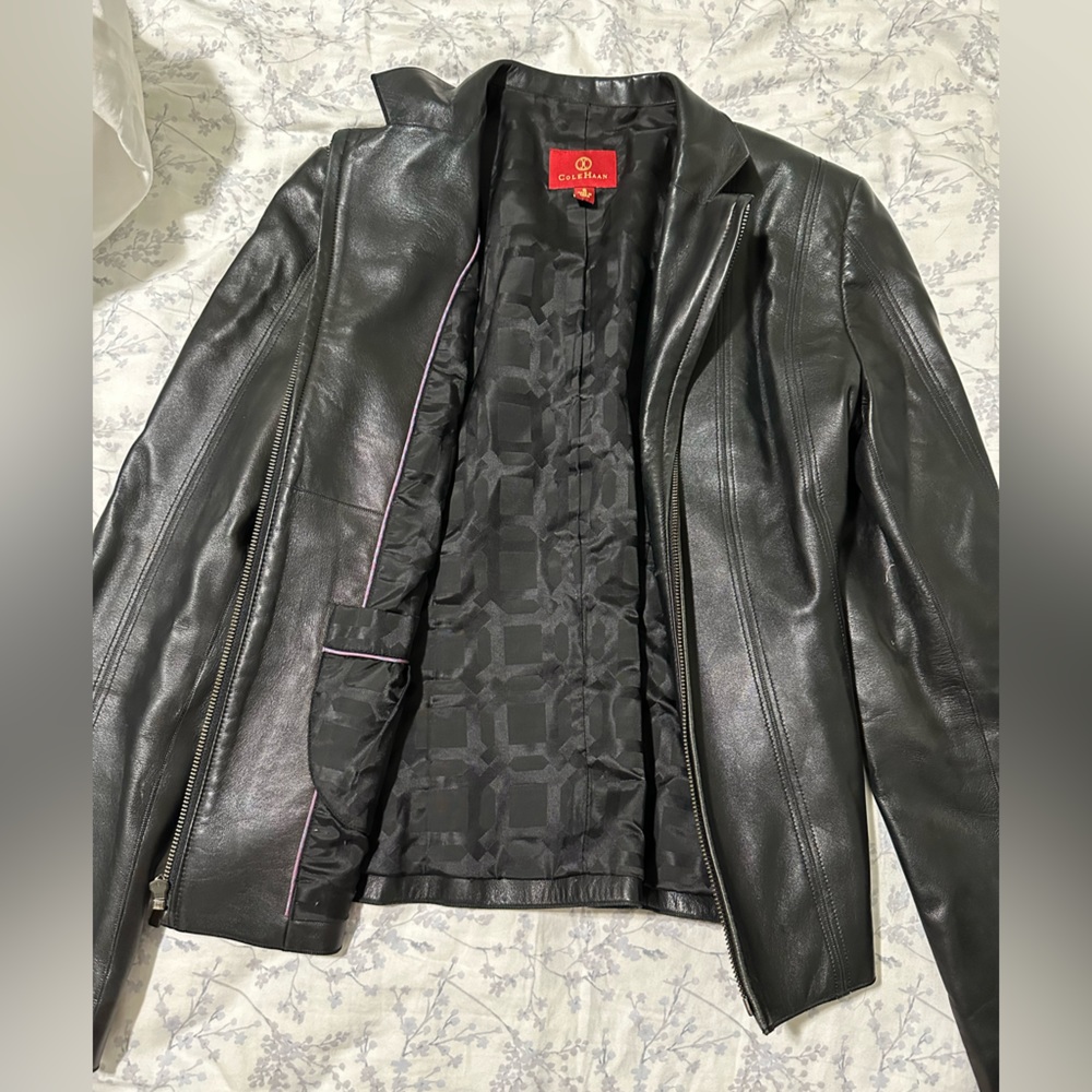 Genuine Cole Haan leather jacket